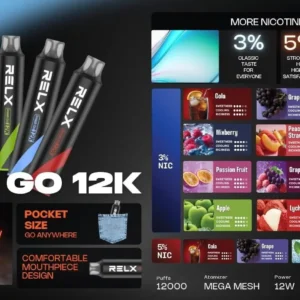 Relx Smash Go 12000 Puffs 一次性電子煙